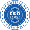 ISO 14001:2015 certification logo